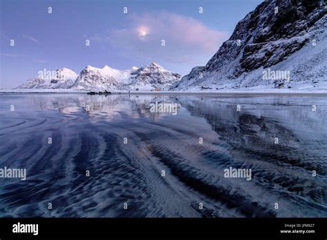 Surrounded By Lofoten Mountains Stock Photos And Surrounded By Lofoten