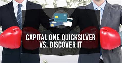 Compare capital one credit cards to find rewards or other features that are right for you. Capital One Quicksilver Cash Rewards Credit Card VS. Discover it® (4 Key Differences ...