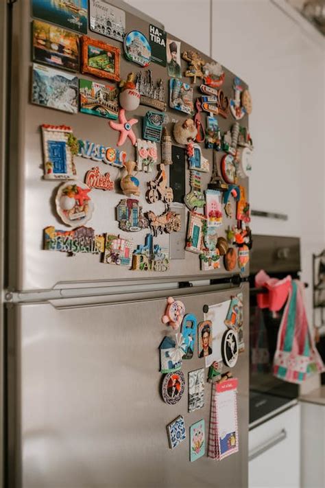 Collection Of Magnets On Fridge · Free Stock Photo