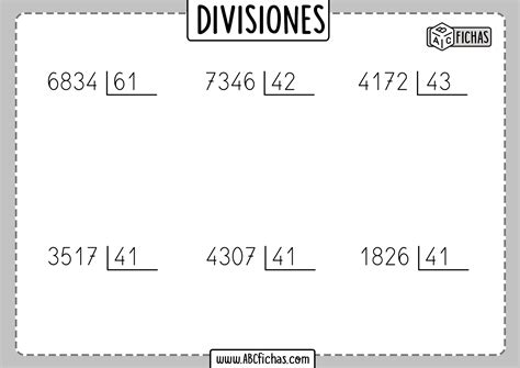 Division10 Divisiones De Dos Cifras Ejercicios De Divisiones Fichas Images And Photos Finder