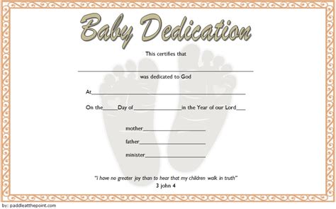 Baby Dedication Certificate Template 1 PROFESSIONAL TEMPLATES Baby
