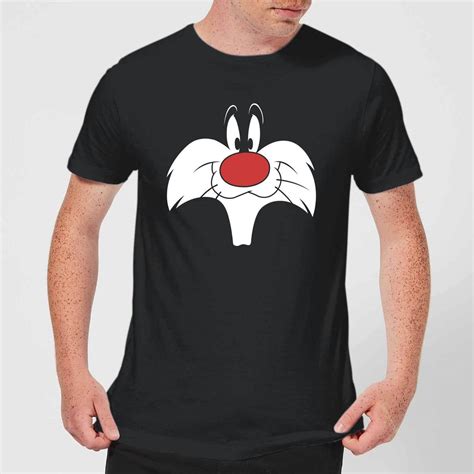 Looney Tunes Sylvester Face T Shirt Zwart Zavvinl