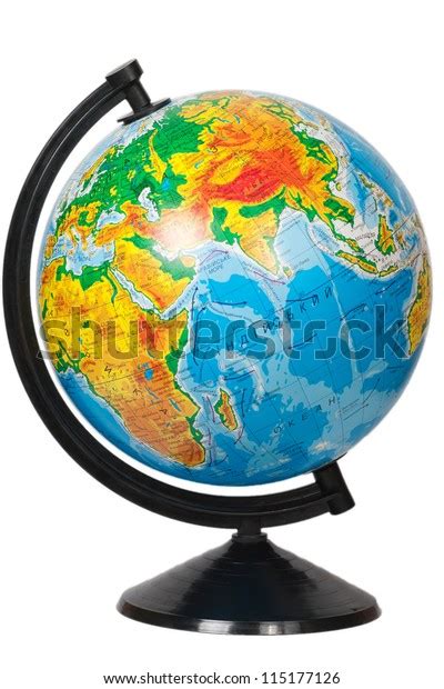 Globe Isolated On White Stock Photo Edit Now 115177126