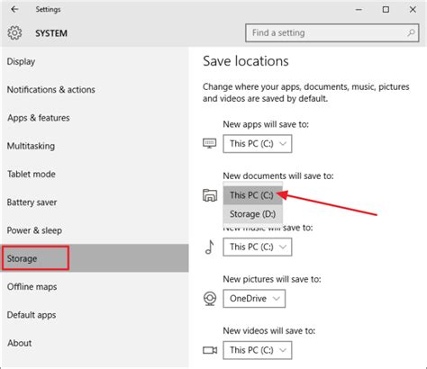 How To Change The Default Hard Drive For Saving Documents And Apps In