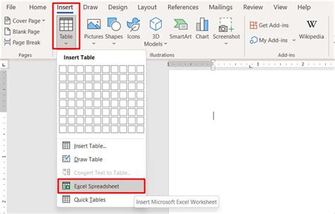 How To Insert Excel Sheet In Word