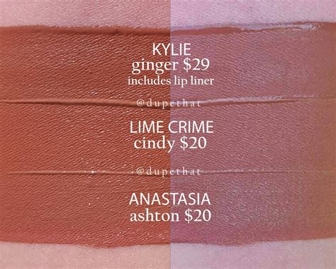 Kylie Cosmetics Ginger Liquid Lipstick Dupes All In The Blush