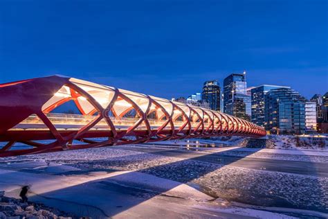 Calgary S Skyline Along The Bow River Editorial Photo Image Of