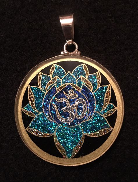 Lotus Om Sacred Geometry Pendant · Rainbows Of Healing Boutique