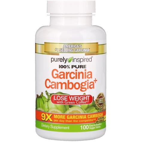 purely inspired garcinia cambogia 100 easy to swallow veggie tablets 631656604764 ebay
