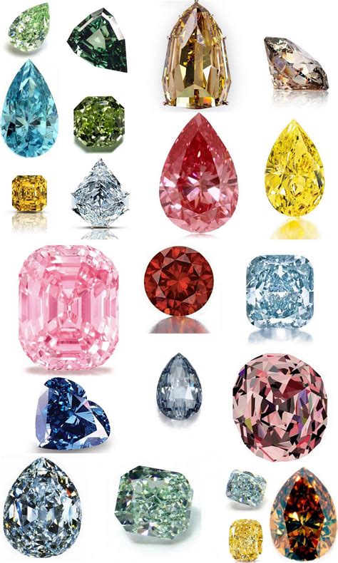 Minerals And Gemstones Colored Diamonds Gems Jewelry