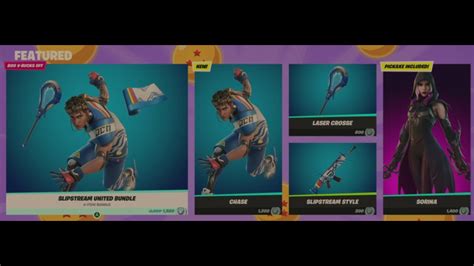 Slipstream United Chase Fortnite New Live Item Shop Update Refresh