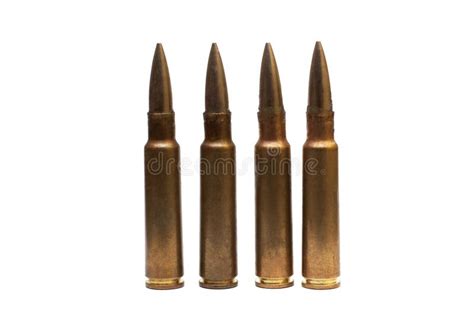 Four Rifle Bullets Two 223 Caliber And Two 300 Winchester Magnum