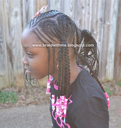 Cool hairstyle for little girls. Little Girl Braids with Beads | cute cornrow hairstyles ...
