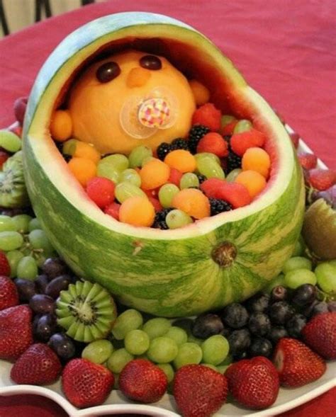 Baby Fruit Basket Love This Baby Shower Fruit Baby Fruit