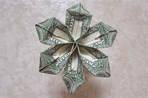Origami Money Flower ~ Easy Origami Paper Crafts
