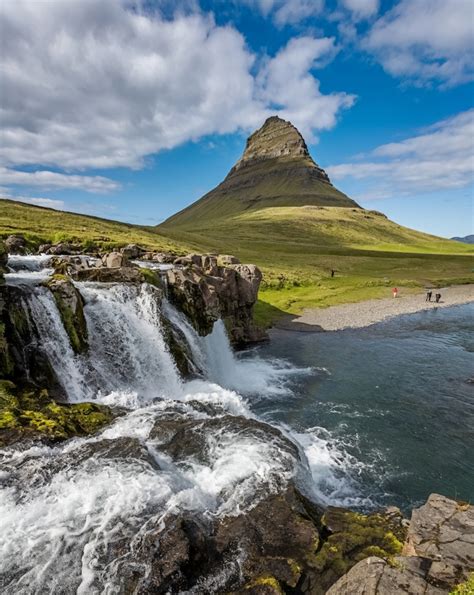 Kirkjufellsfoss Waterfalls Grundarfjordur Snaefellsnes Peninsula
