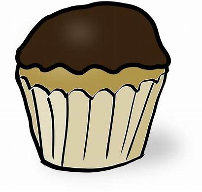Chocolate Clipart Cupcake Muffin Clip Iced Svg