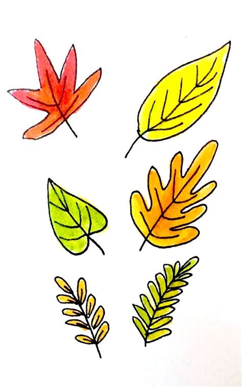 7 Ways To Draw Fall Leaves Fall Leaves Drawing Fall Drawings Leaf