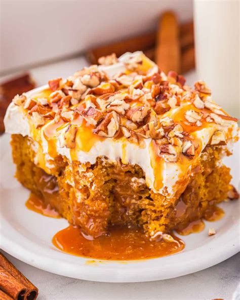 Pumpkin Caramel Poke Cake Recipe The Cookie Rookie®