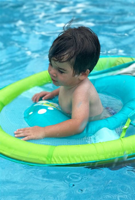The removable sun canopy provides shade and upf. Swimways Baby Spring Float with Canopy: National Learn to ...
