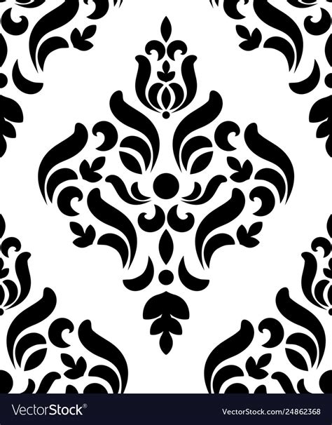 Oriental Damask Pattern Royalty Free Vector Image