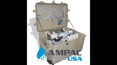 Emergency Portable Seawater Desalination Unit From Ampac Usa Youtube