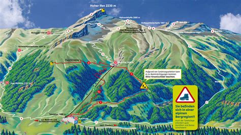 Bergfex Panoramakarte Ifen Kleinwalsertal Karte Ifen