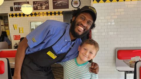 8 Year Old Raises 70000 For His Favorite Waiter Good Morning America