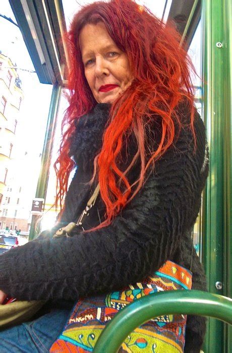 Red Haired Woman In Stockholm Free Image Download