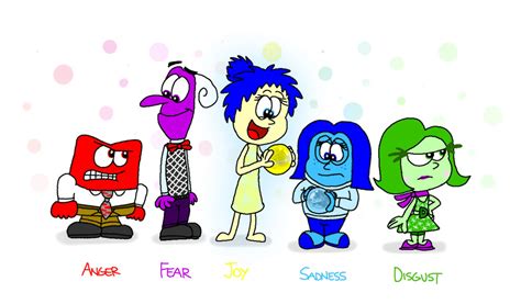 Anger Fear Joy Sadness And Disgust By Angrybirdsstuff On Deviantart