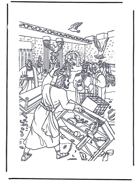 Loudlyeccentric 31 Jesus Cleanses The Temple Coloring Pages