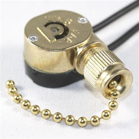 Zing Ear Ze 109m Pull Chain Switch Brass For Ceiling Fan Light E89885