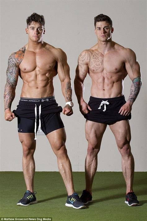 Bodybuilding Twins Lewis Left And Owen Right Harrison Boast