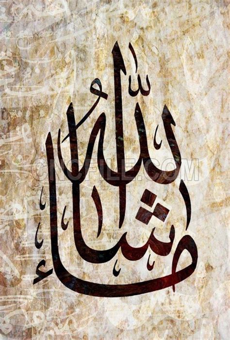 Mashallah Arabic Islamic Calligraphy Royalty Free Vector Calligraphy