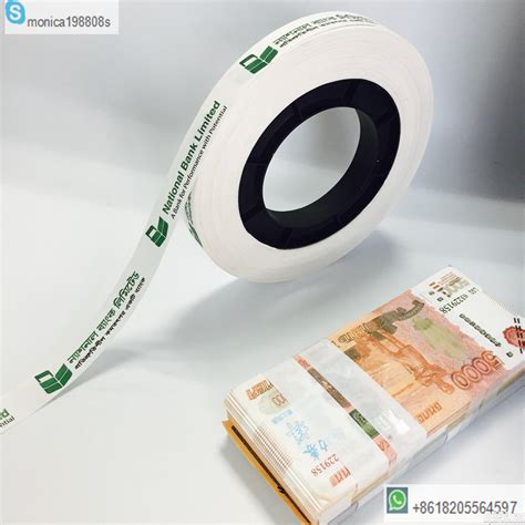 strapping paper tapeheat adhesive tapebanknote binding roll  currency binder machine