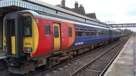 British Rail Class 156 Dmu In East Midlands Trains Livery At Spalding
