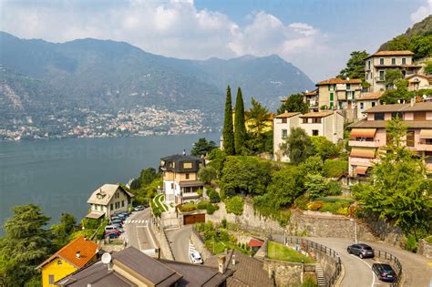 View Of Lake Como From Nesso Province Of Como Lake Como Lombardy