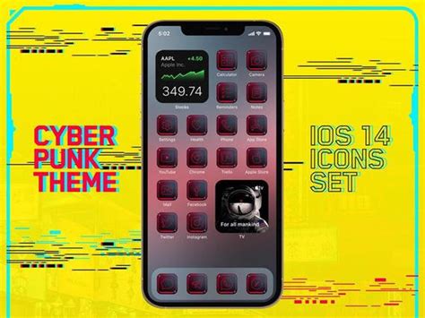 Cyberpunk 2077 App Icons Ios 16 Icons Iphone And Ipad Ios Etsy