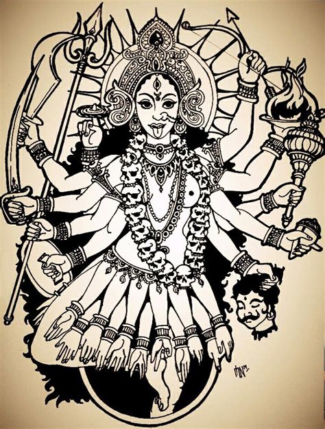 Kali India Goddess Kali Tattoo Kali Goddess Goddess Tattoo