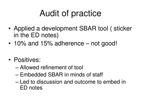 Ppt Improving Handover In The Ed Setting Sbar