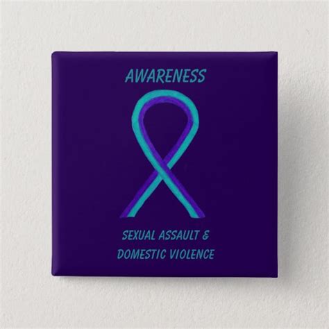 sexual assault and domestic violence awareness pins