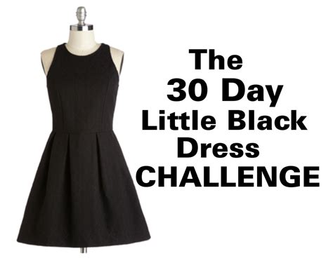 Fitness Challenge 30 Day Little Black Dress Challenge
