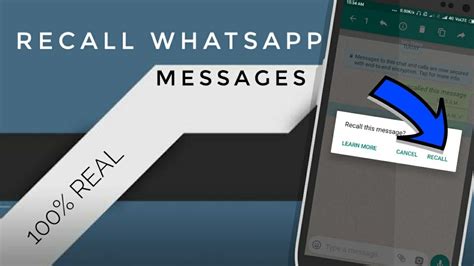 How To Unsendrecall Sent Message On Whatsapp Delivered Or Re100