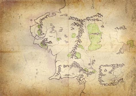 Map Of Middle Earth By Kelw Hearts On Deviantart