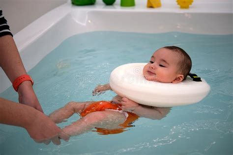 Baby Enjoying In The Jacuzzi With His Mother Spa For Babies