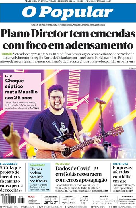 Capa O Popular Edição Quinta30 De Dezembro De 2021