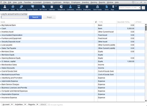 Quickbooks Chart Of Accounts Setup In Desktop 2022