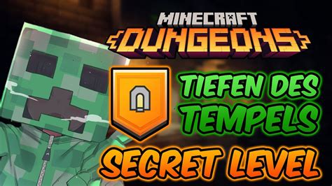 Minecraft Dungeons Secret Level 5 Tiefen Des Tempels YouTube