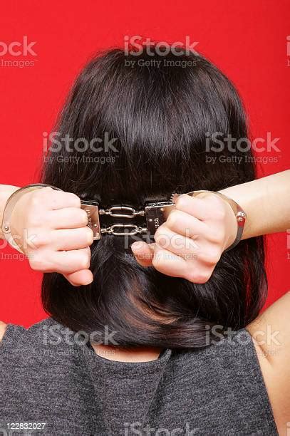 Handcuffed Woman Stock Photo Download Image Now Adult Adults Only