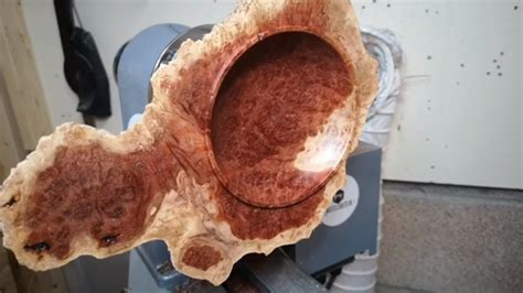 Woodturning A Natural Burl Bowl Youtube